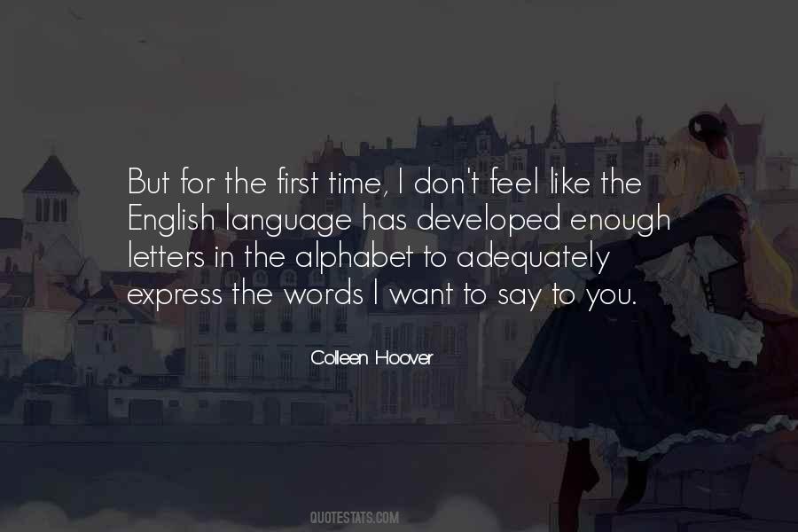 English Words For Quotes #1817505