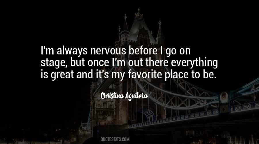 Our Favorite Place Quotes #1340769