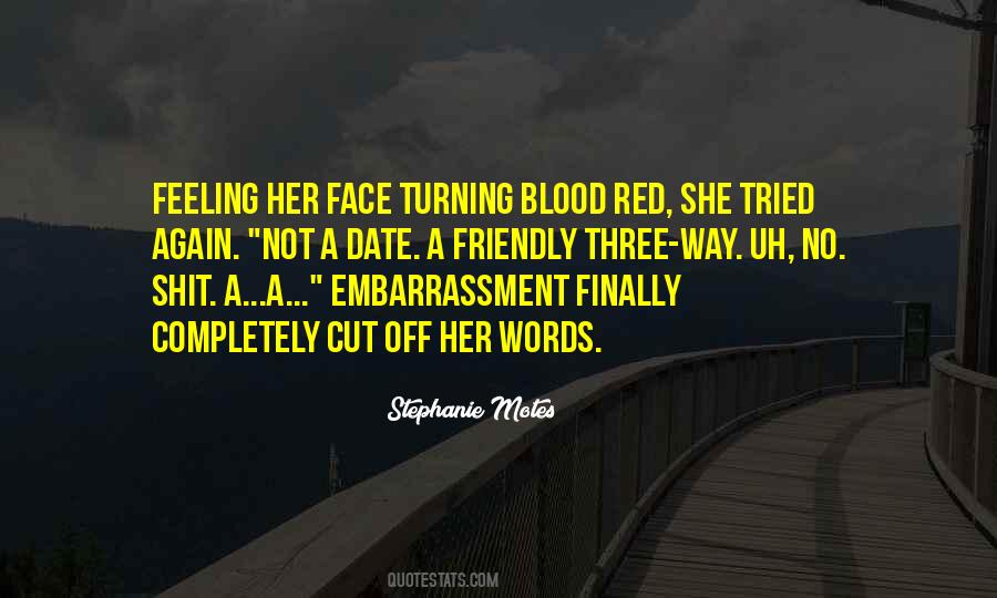 Feeling Red Quotes #834446