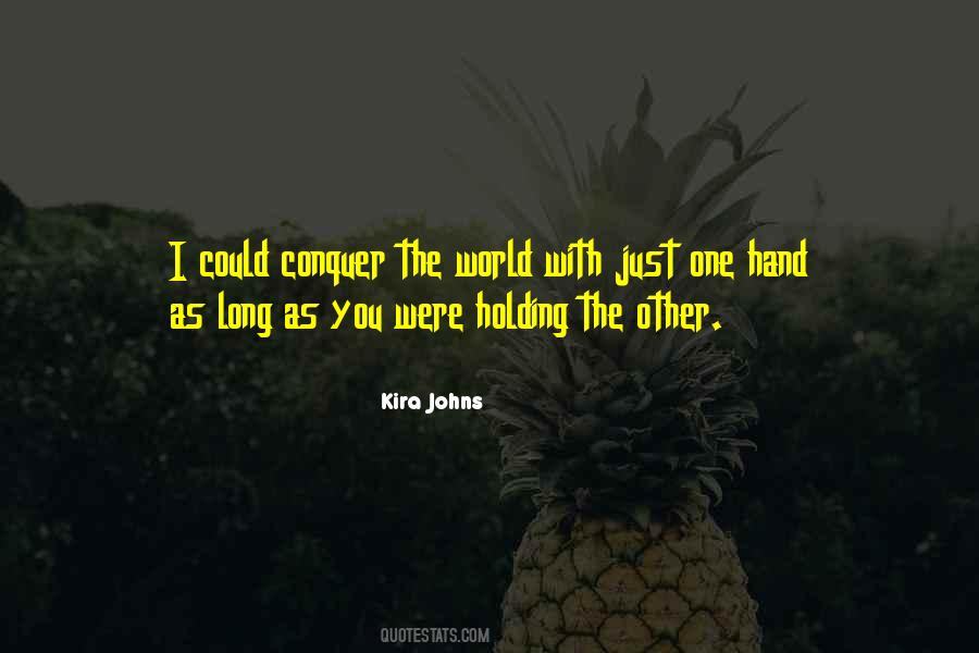 One Hand Holding Quotes #105006