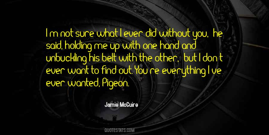 One Hand Holding Quotes #65796