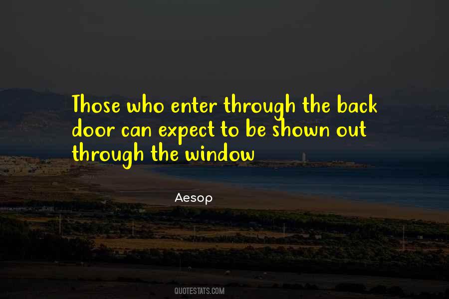 Through The Back Door Quotes #194466