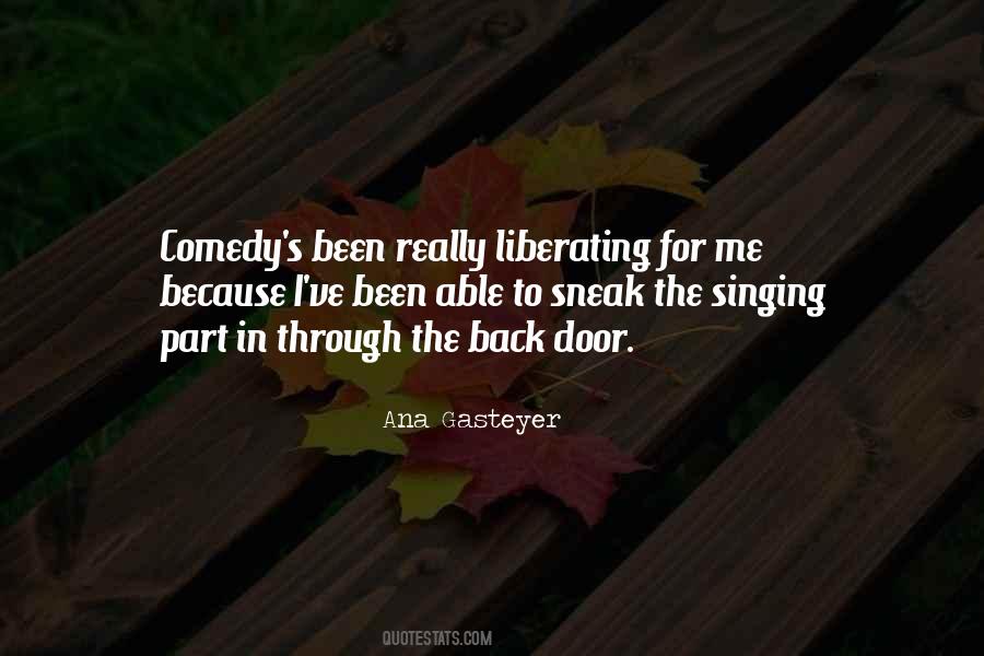 Through The Back Door Quotes #387385