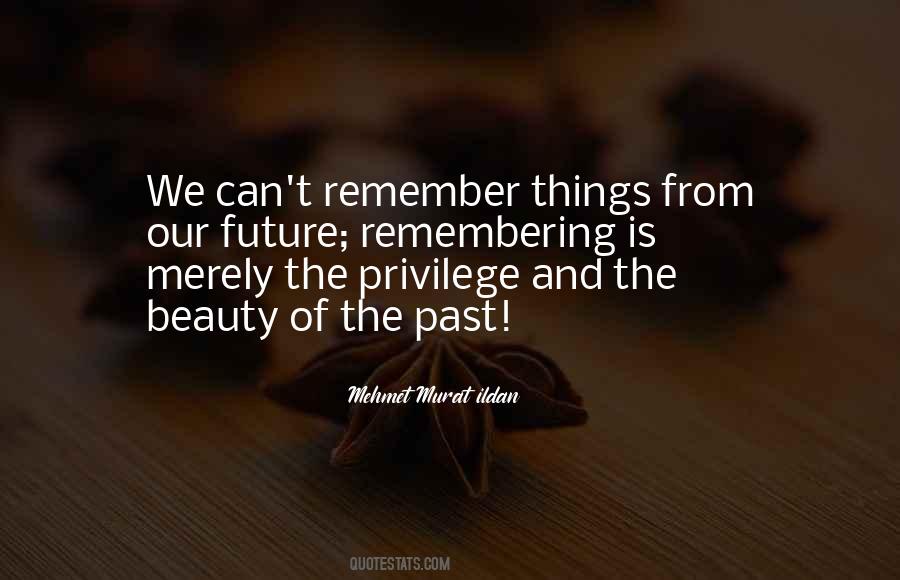 Remembering The Future Quotes #24977