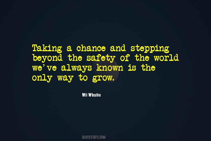 Taking The Chance Quotes #1507244
