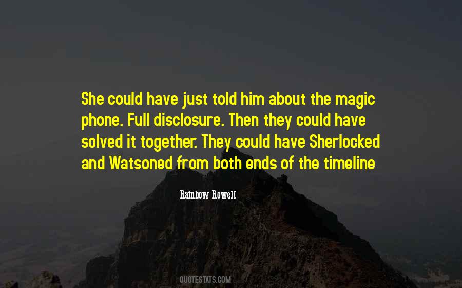 Watson Sherlock Quotes #1775374