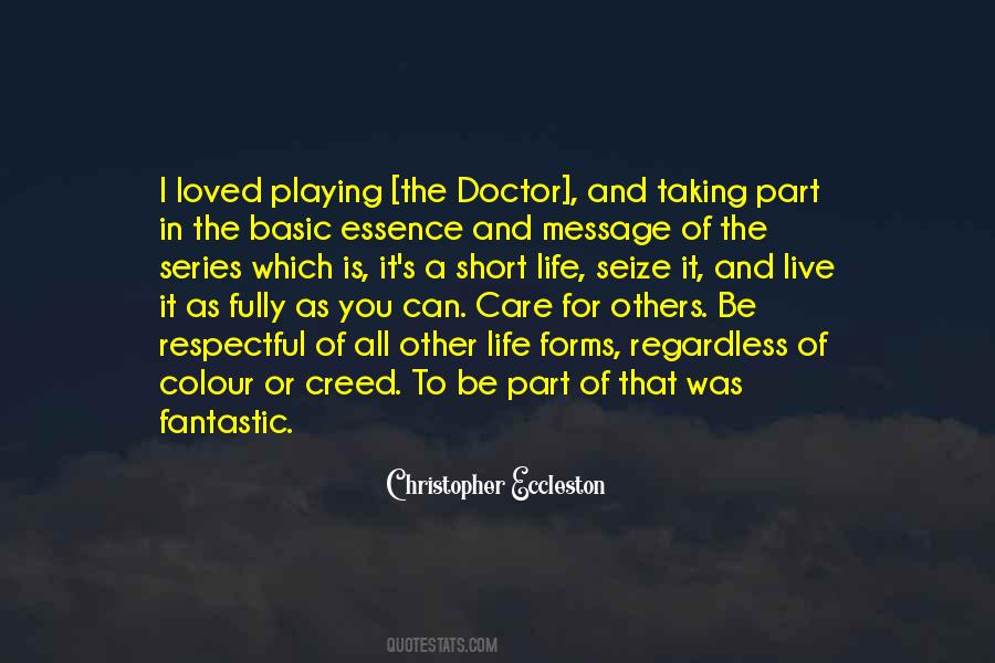 Eccleston Quotes #960533