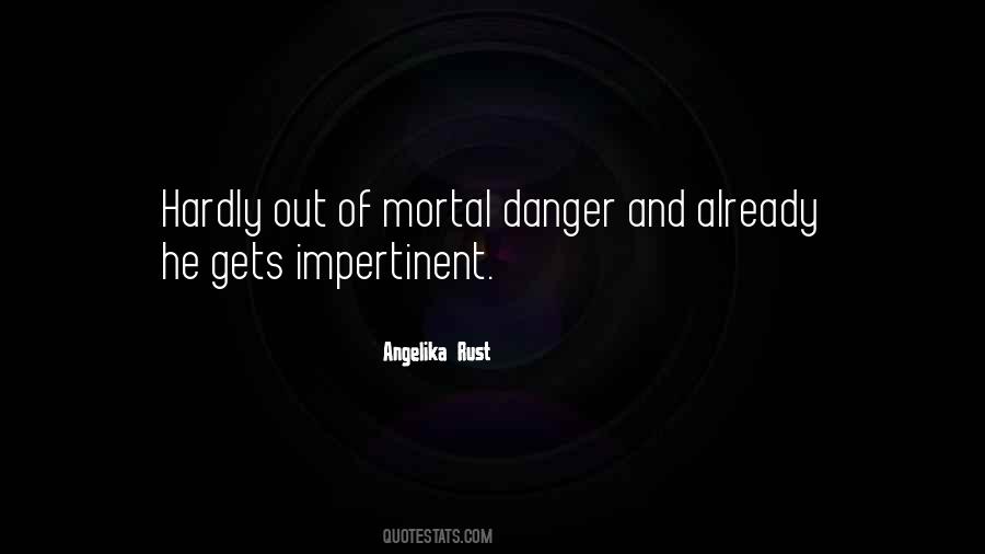 Danger Danger Quotes #32823