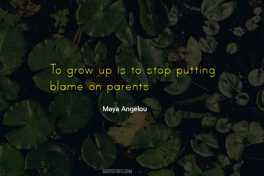 Putting The Blame On Others Quotes #63362
