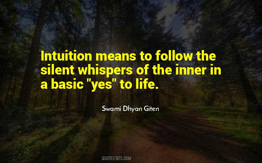 Inner Intuition Quotes #1250140