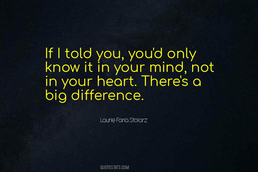 Know Your Heart Quotes #643327