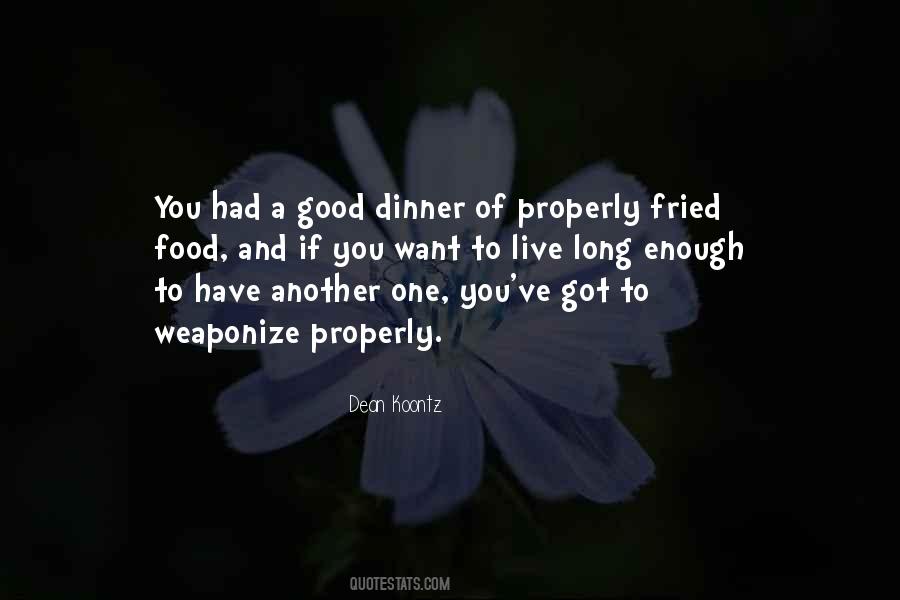 Food Dinner Quotes #1351951