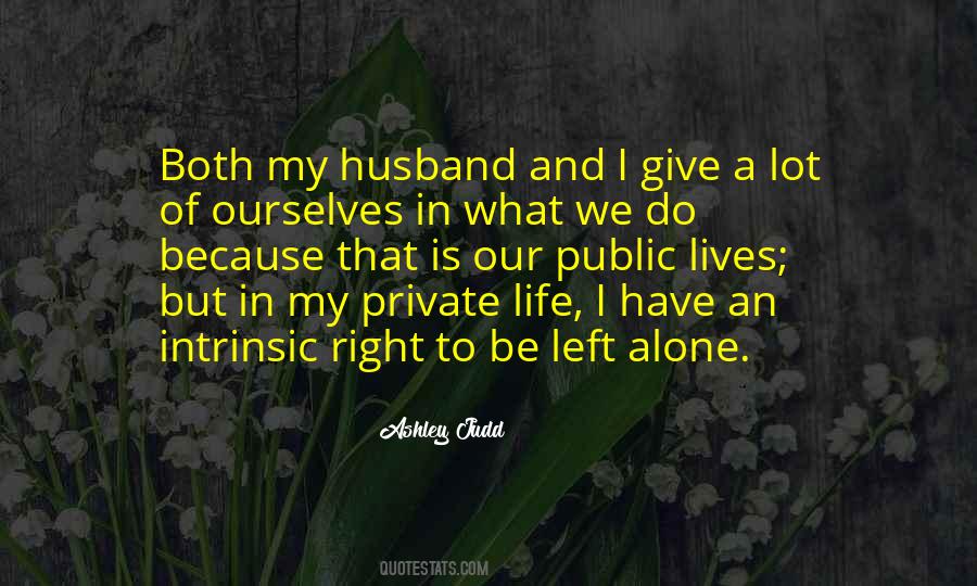 Private And Public Life Quotes #931123