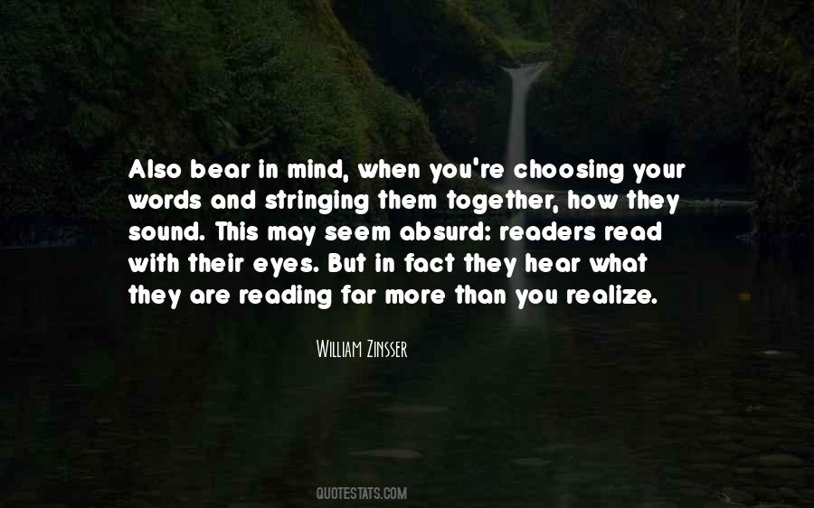 Hear Some Words Quotes #216852