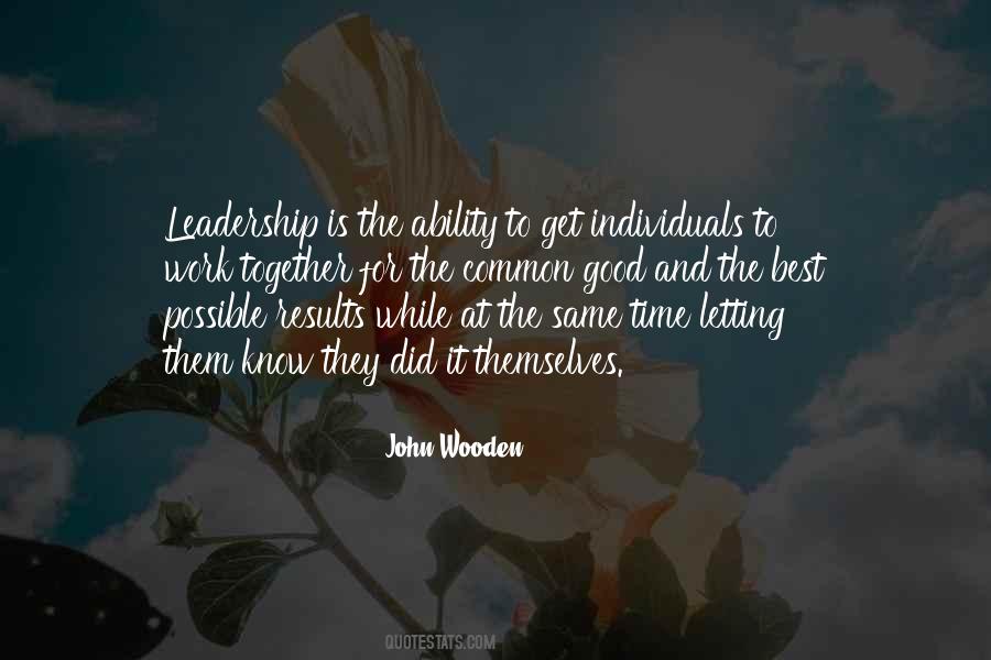 Leadership Results Quotes #1075528