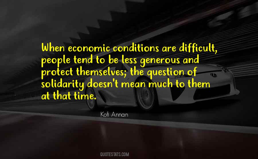 Economic Conditions Quotes #1088183