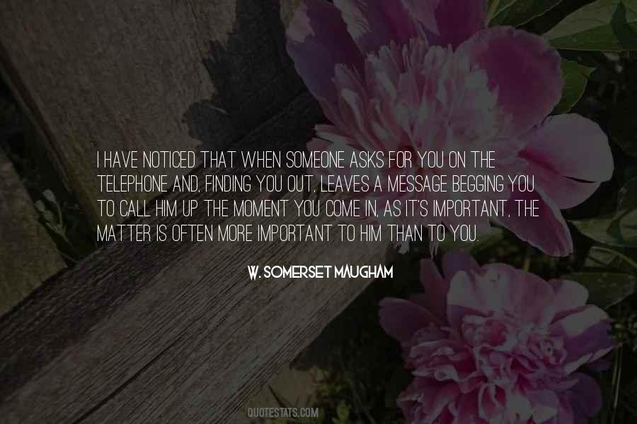 Important For Someone Quotes #1596290