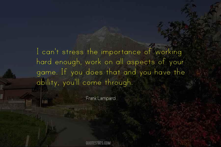 Importance Of Hard Work Quotes #956584