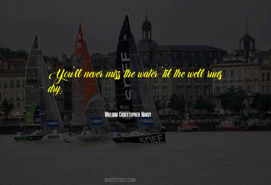 Never Miss The Water Quotes #1821878 Never Miss The Water Quotes #1821878