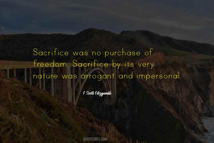 Freedom Sacrifice Quotes #1621689