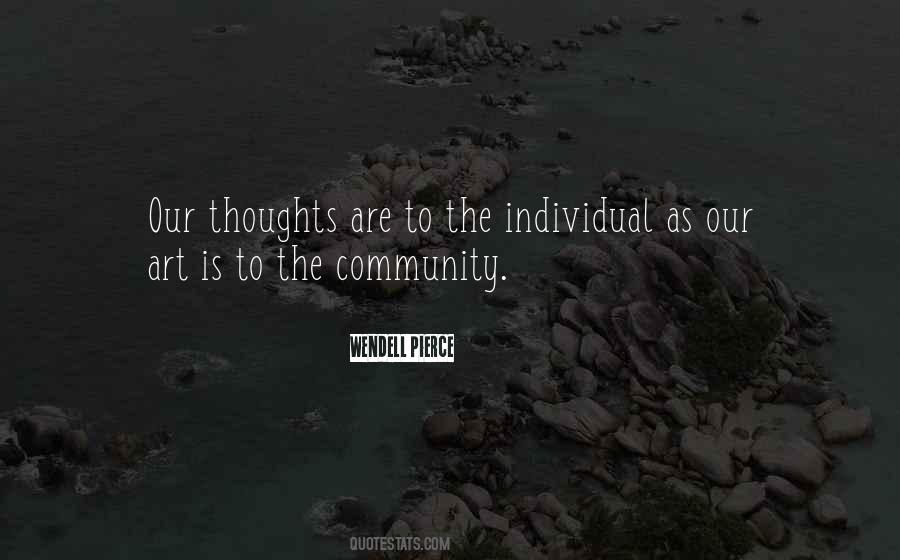 Individual Thoughts Quotes #1482095