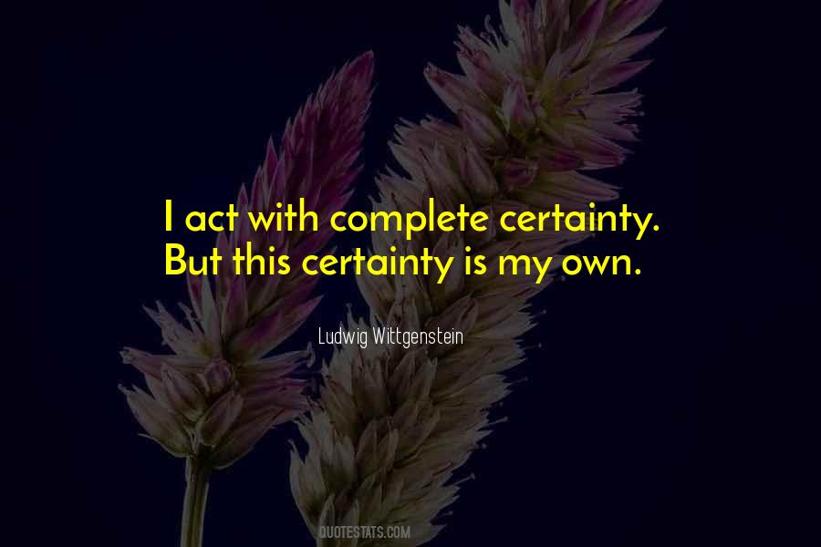I Act Quotes #1099862