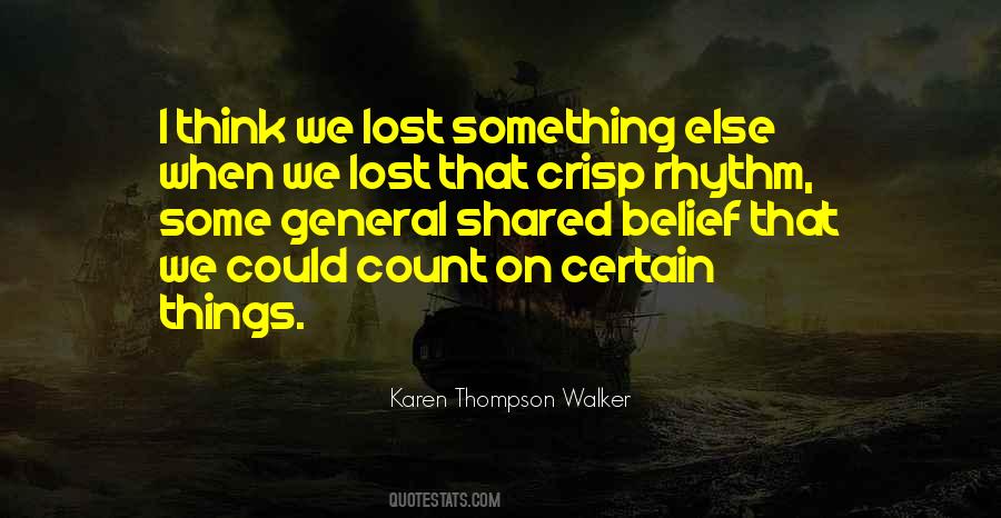 Something I Lost Quotes #1570048