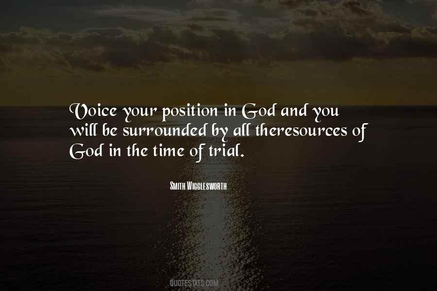 Trials God Quotes #450102