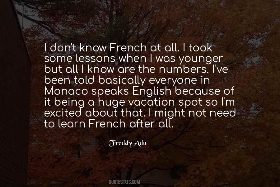 Quotes About Being French #1629417