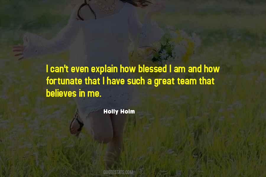 Blessed Team Quotes #1548452