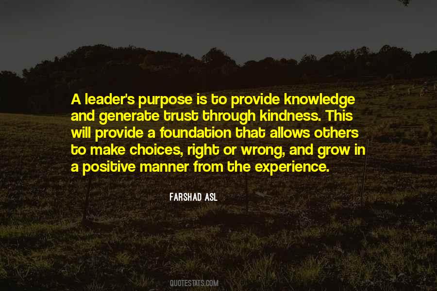 Experience Leadership Quotes #1171085