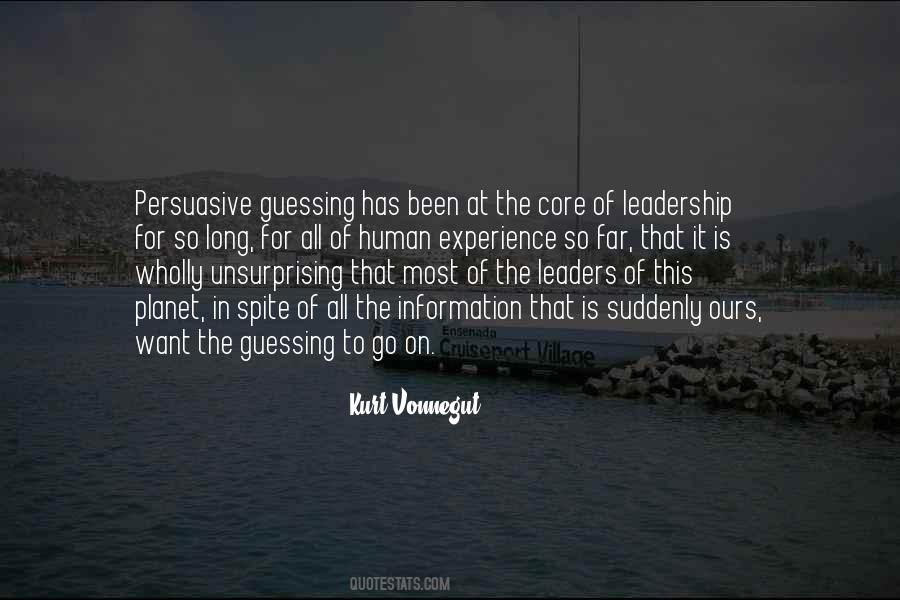Experience Leadership Quotes #1511736