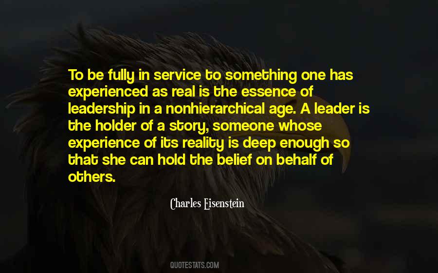 Experience Leadership Quotes #1653973