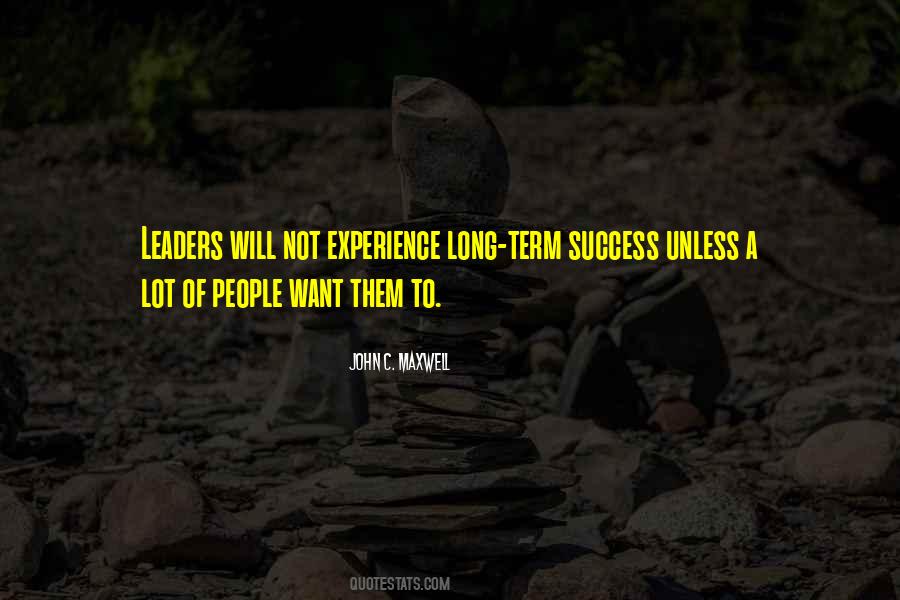 Experience Leadership Quotes #1730659