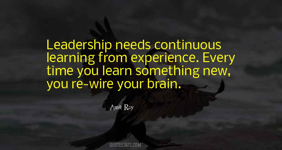Experience Leadership Quotes #1764525