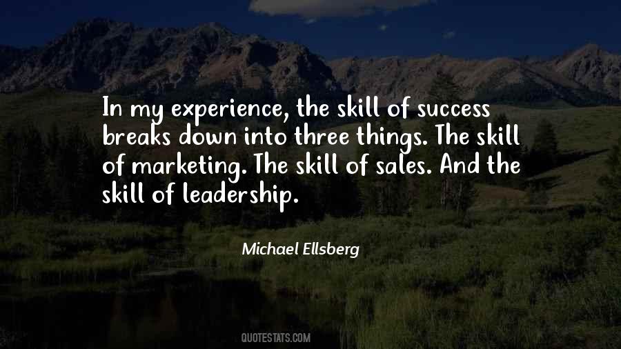 Experience Leadership Quotes #613928