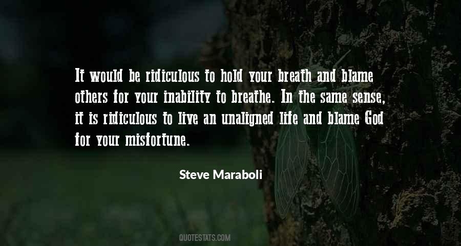 Blame Life Quotes #291652