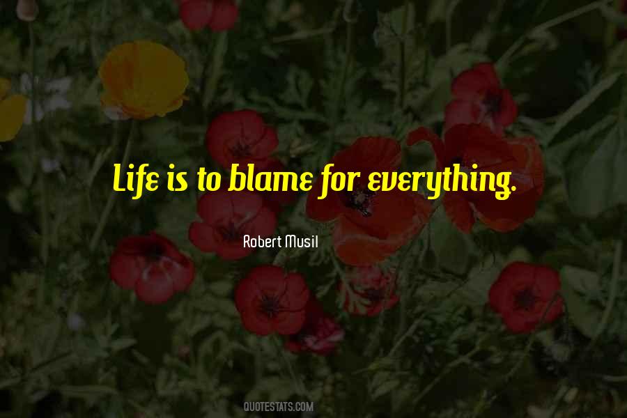 Blame Life Quotes #801337