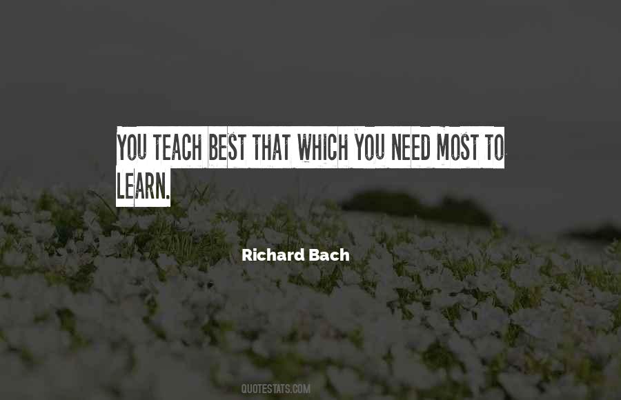 Teach To Learn Quotes #306648