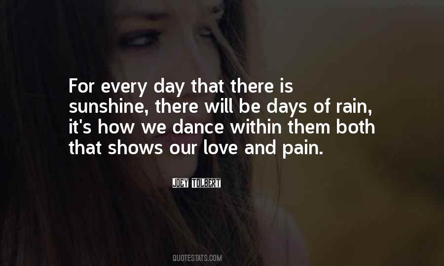 Rain Sunshine Quotes #70722