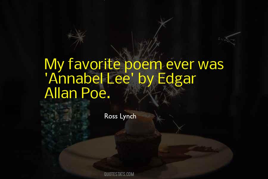 Edgar Allan Poe Annabel Lee Quotes #233752
