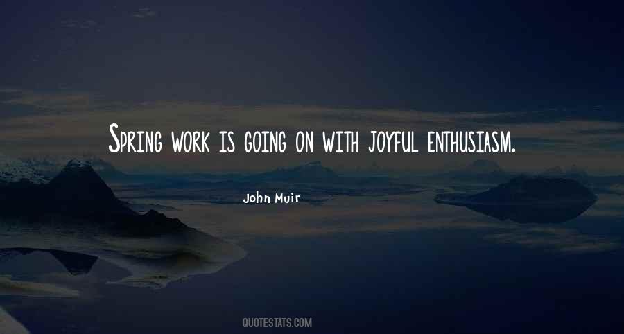 Enthusiasm Work Quotes #48125