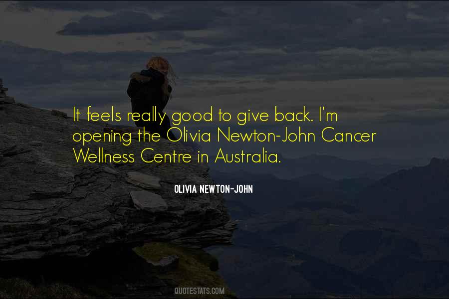 Feels Good To Be Back Quotes #354372