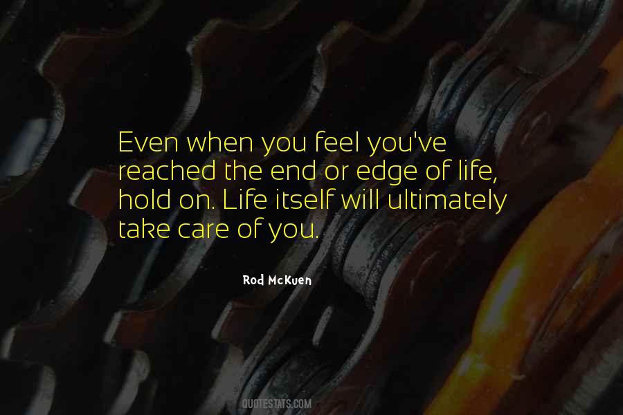 Edge Of Life Quotes #444410