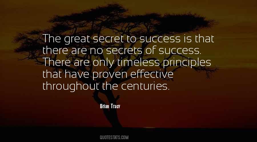 No Secret To Success Quotes #784117