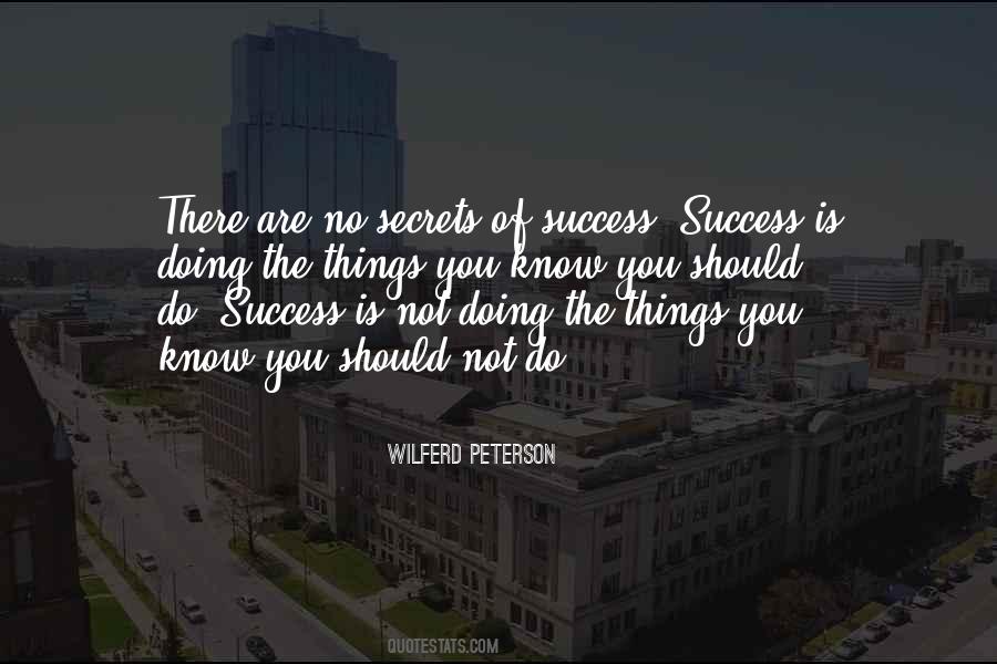 No Secret To Success Quotes #815627