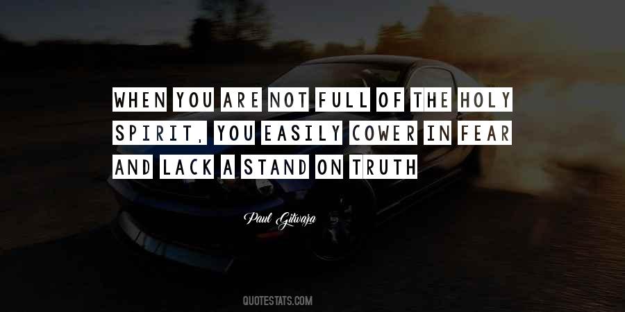 Truth Fear Quotes #5480