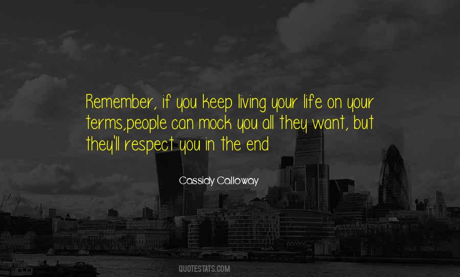 Your Respect Quotes #41128