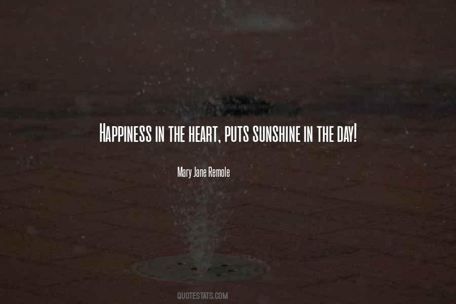 Happiness Sunshine Quotes #1296804