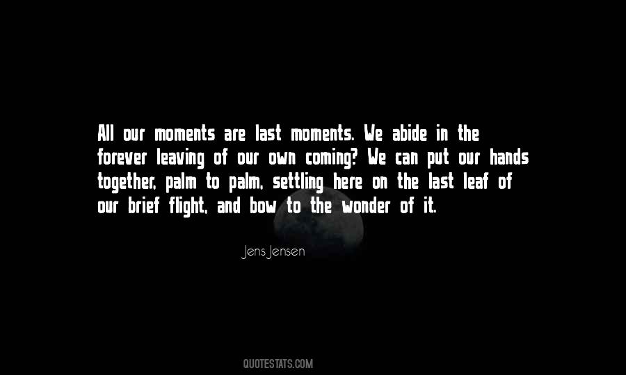 Leaving Hands Quotes #1011305